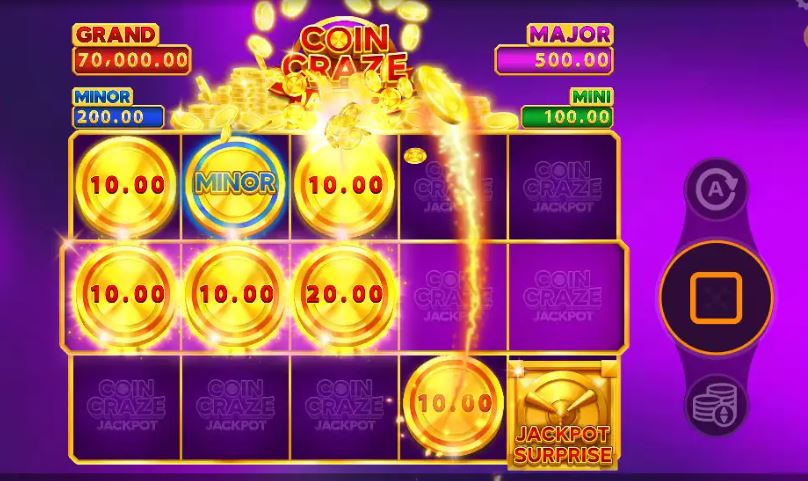 Gewinnen Sie Jackpots bei Coin Craze mit goldenen Münzen